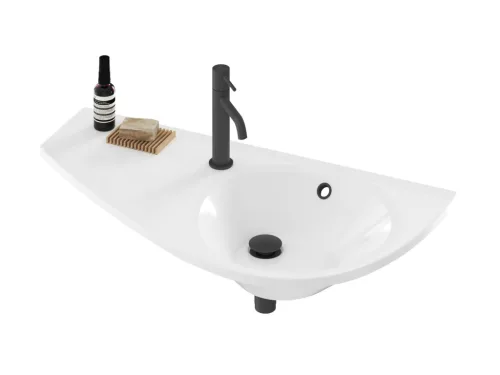 Ravak Avocado mosdó bal fehér, furattal