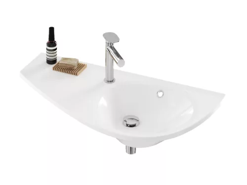 Ravak Avocado mosdó bal fehér, furattal