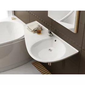 Ravak Avocado Comfort mosdó bal fehér, furattal