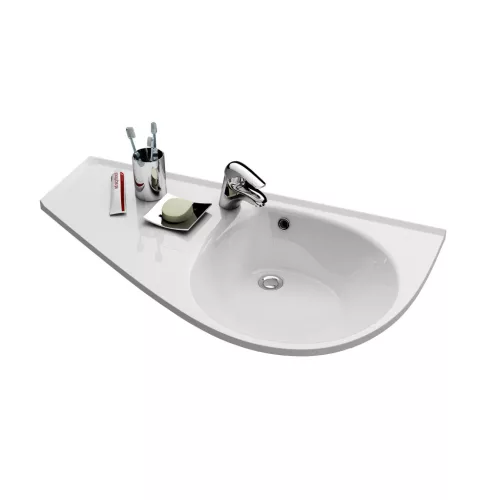 Ravak Avocado Comfort mosdó bal fehér, furattal
