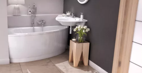 Ravak Avocado Comfort mosdó bal fehér, furattal