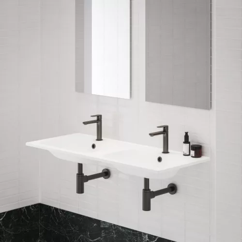 Ravak Chrome Slim 120 duplamosdó fehér, furattal