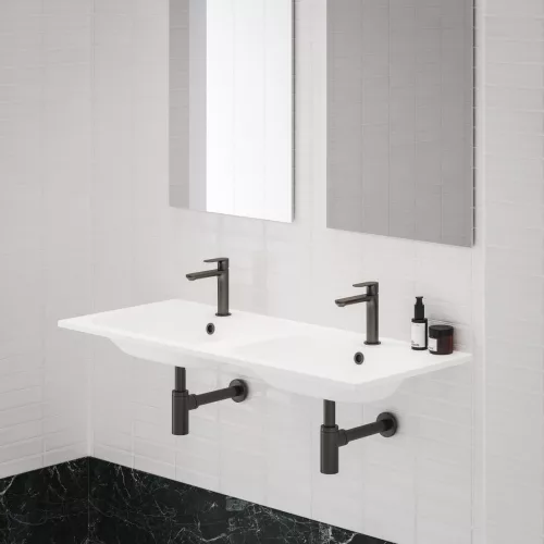 Ravak Chrome Slim 120 duplamosdó fehér, furattal