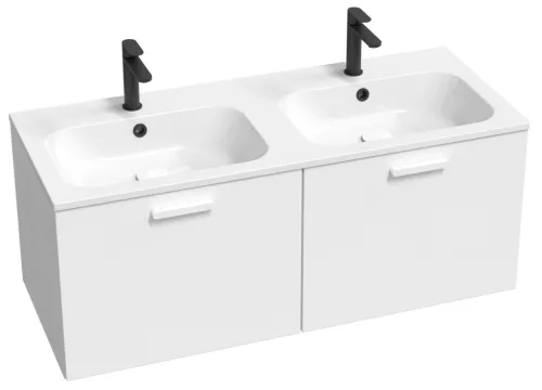 Ravak Chrome Slim 120 duplamosdó fehér, furattal