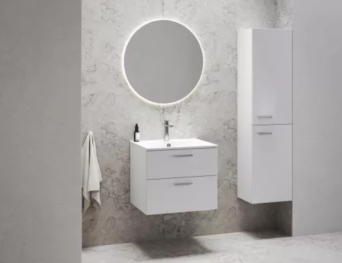 Ravak Chrome Slim 60 mosdó fehér, furattal