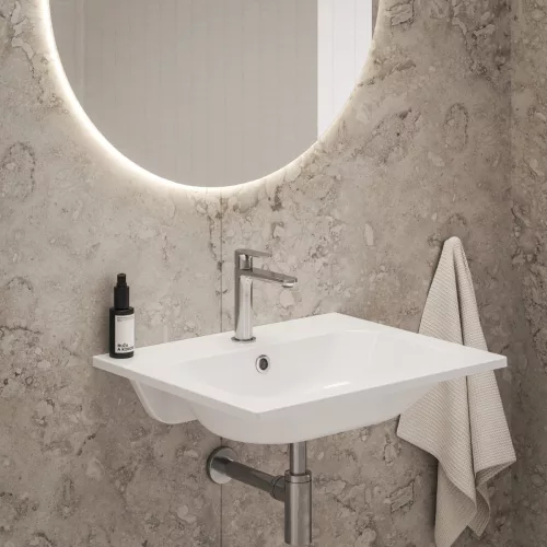 Ravak Chrome Slim 70 mosdó fehér, furattal