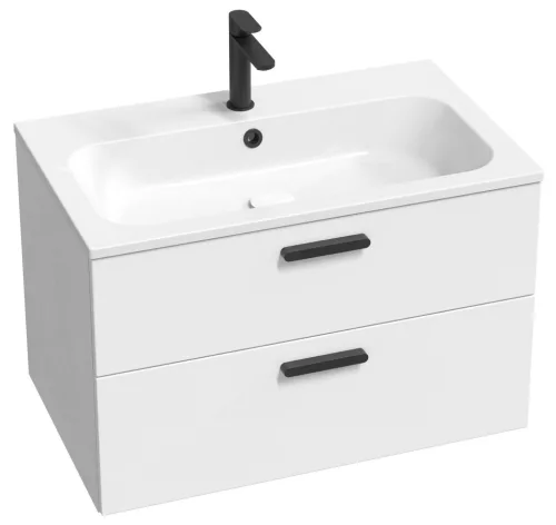 Ravak Chrome Slim 80 mosdó fehér, furattal