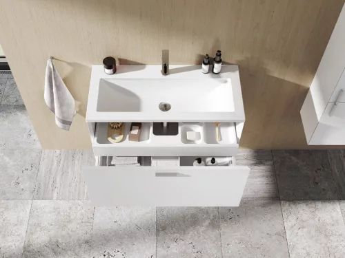 Ravak Clear 80 mosdó fehér, nyílással