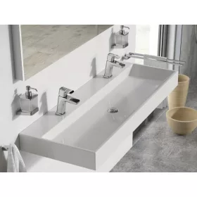 Ravak Natural Duo 120 duplamosdó fehér, nyílással