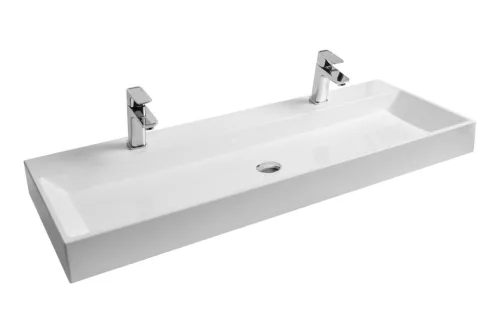 Ravak Natural Duo 120 duplamosdó fehér, nyílással