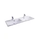 Ravak Flat Duo 120 duplamosdó fehér, nyílással