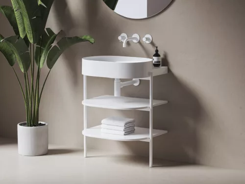 Ravak Yard 60 kerámiamosdó, matt fehér, túlfolyó furat nélkül