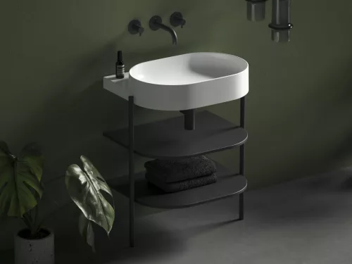 Ravak Yard 60 kerámiamosdó, matt fehér, túlfolyó furat nélkül