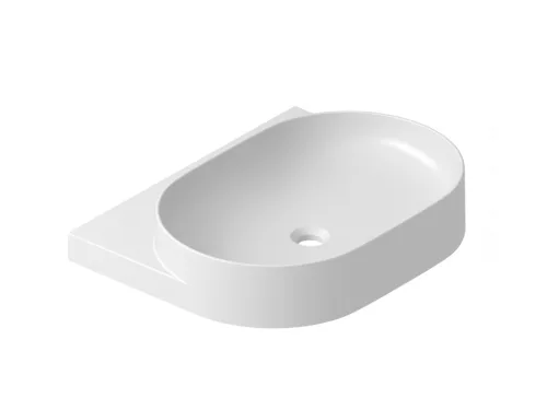 Ravak Yard 60 kerámiamosdó, matt fehér, túlfolyó furat nélkül