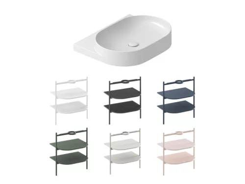 Ravak Yard 60 kerámiamosdó, matt fehér, túlfolyó furat nélkül