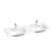 Ravak Classic Slim 130 duplamosdó fehér, furattal