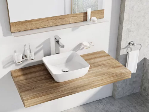 Ravak Uni Slim 38 S kerámiamosdó, fehér