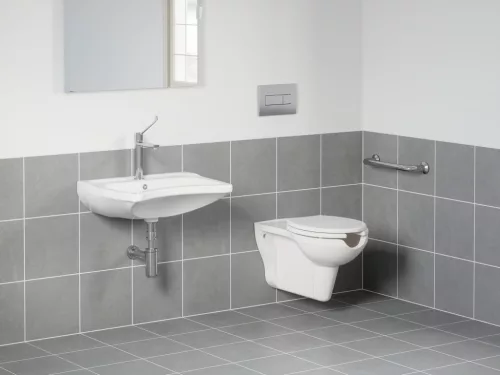 Ravak Safe 60 mosdó, csaptelep furattal és túlfolyóval