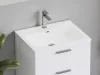 Ravak Chrome Slim 70 kerámiamosdó, fehér, furattal