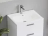 Ravak Chrome Slim 70 kerámiamosdó, fehér, furattal