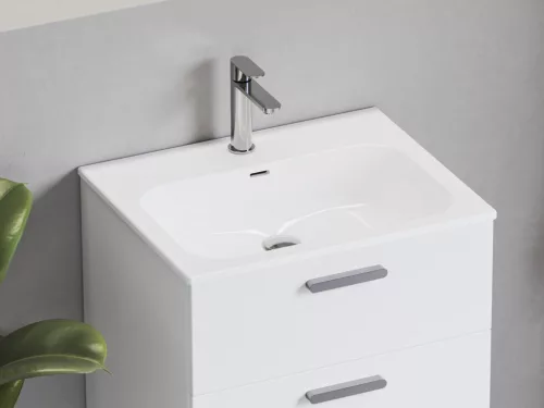 Ravak Chrome Slim 70 kerámiamosdó, fehér, furattal