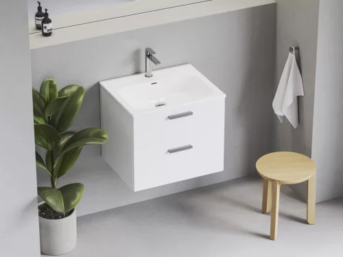 Ravak Chrome Slim 70 kerámiamosdó, fehér, furattal