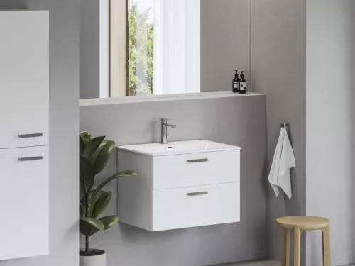 Ravak Chrome Slim 70 kerámiamosdó, fehér, furattal