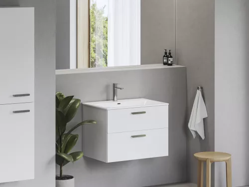 Ravak Chrome Slim 70 kerámiamosdó, fehér, furattal