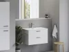 Ravak Chrome Slim 80 kerámiamosdó, fehér, furattal