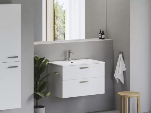 Ravak Chrome Slim 80 kerámiamosdó, fehér, furattal