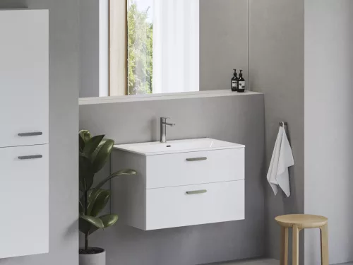 Ravak Chrome Slim 80 kerámiamosdó, fehér, furattal