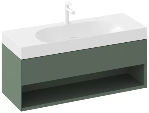 Ravak Lite 120/80 S mosdó fehér, túlfolyó nélkül, csaptelep furattal