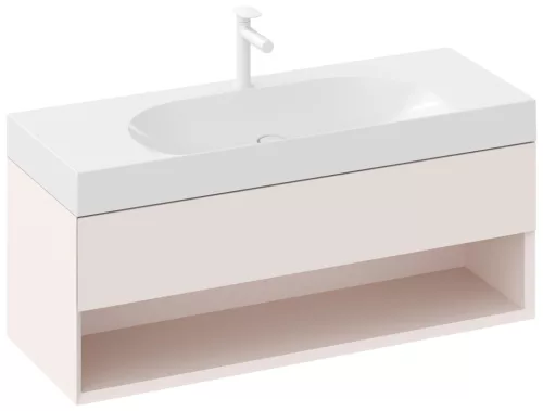 Ravak Lite 120/80 S mosdó fehér, túlfolyó nélkül, csaptelep furattal