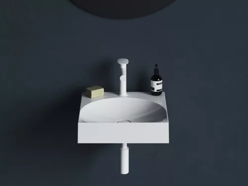 Ravak Lite 45 mosdó fehér, túlfolyó nélkül, csaptelep furattal