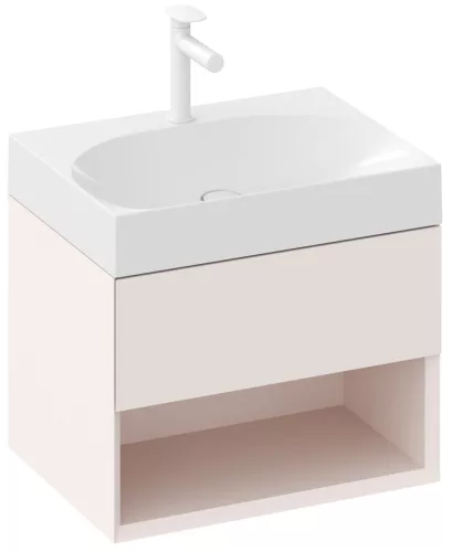 Ravak Lite 60 mosdó fehér, túlfolyó nélkül, csaptelep furattal