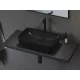 Ravak Uni Slim 50 R kerámiamosdó, fényes fekete