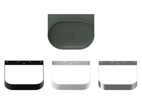 Ravak Yard 60 kerámiamosdó Grey Green, túlfolyó furat nélkül