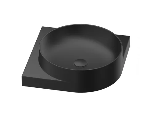 Ravak Yard 45 C kerámiamosdó matt fekete, túlfolyó furat nélkül
