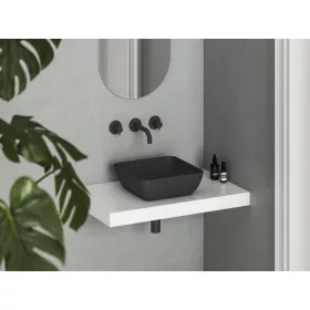 Ravak Uni Slim 38 S kerámiamosdó, matt fekete