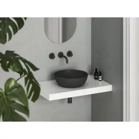 Ravak Uni Slim 40 B kerámiamosdó, matt fekete