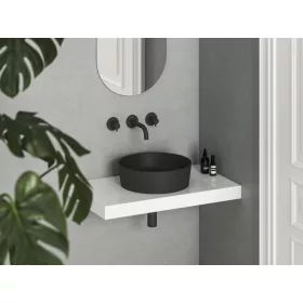 Ravak Uni Slim 40 kerámiamosdó, matt fekete