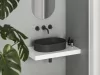 Ravak Ceramic Slim O 55 kerámiamosdó matt fekete