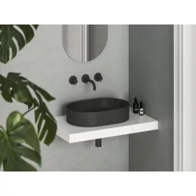 Ravak Ceramic Slim O 55 kerámiamosdó matt fekete