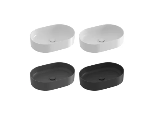 Ravak Ceramic Slim O 55 kerámiamosdó matt fekete