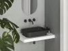 Ravak Ceramic Slim R 55 kerámiamosdó matt fekete