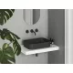 Ravak Ceramic Slim R 55 kerámiamosdó matt fekete