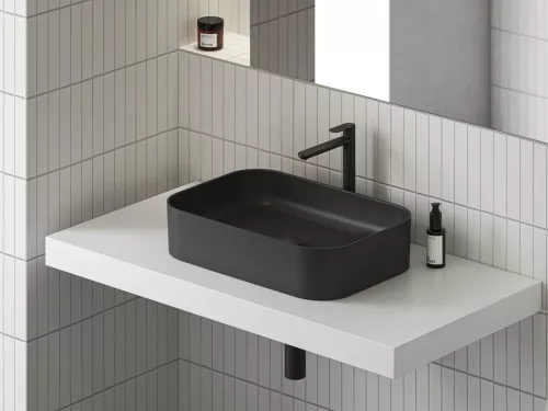 Ravak Ceramic Slim R 55 kerámiamosdó matt fekete