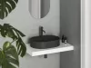 Ravak Ceramic Slim Shelf O 55 kerámiamosdó matt fekete
