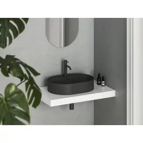 Ravak Ceramic Slim Shelf O 55 kerámiamosdó matt fekete