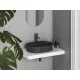Ravak Ceramic Slim Shelf O 55 kerámiamosdó matt fekete